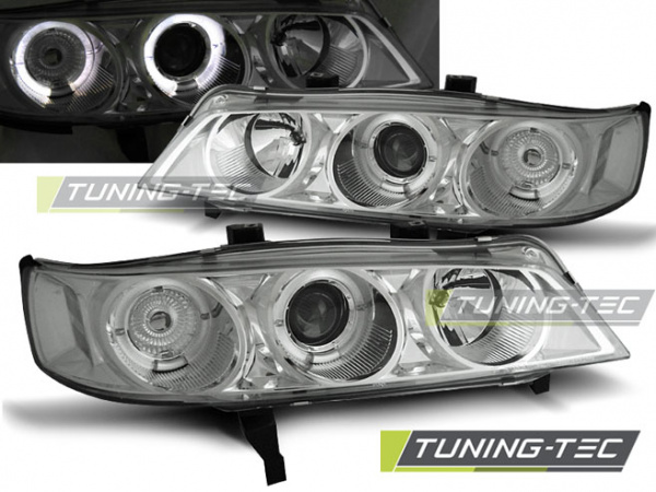 LED Angel Eyes Scheinwerfer für Honda Accord 94-97 chrom